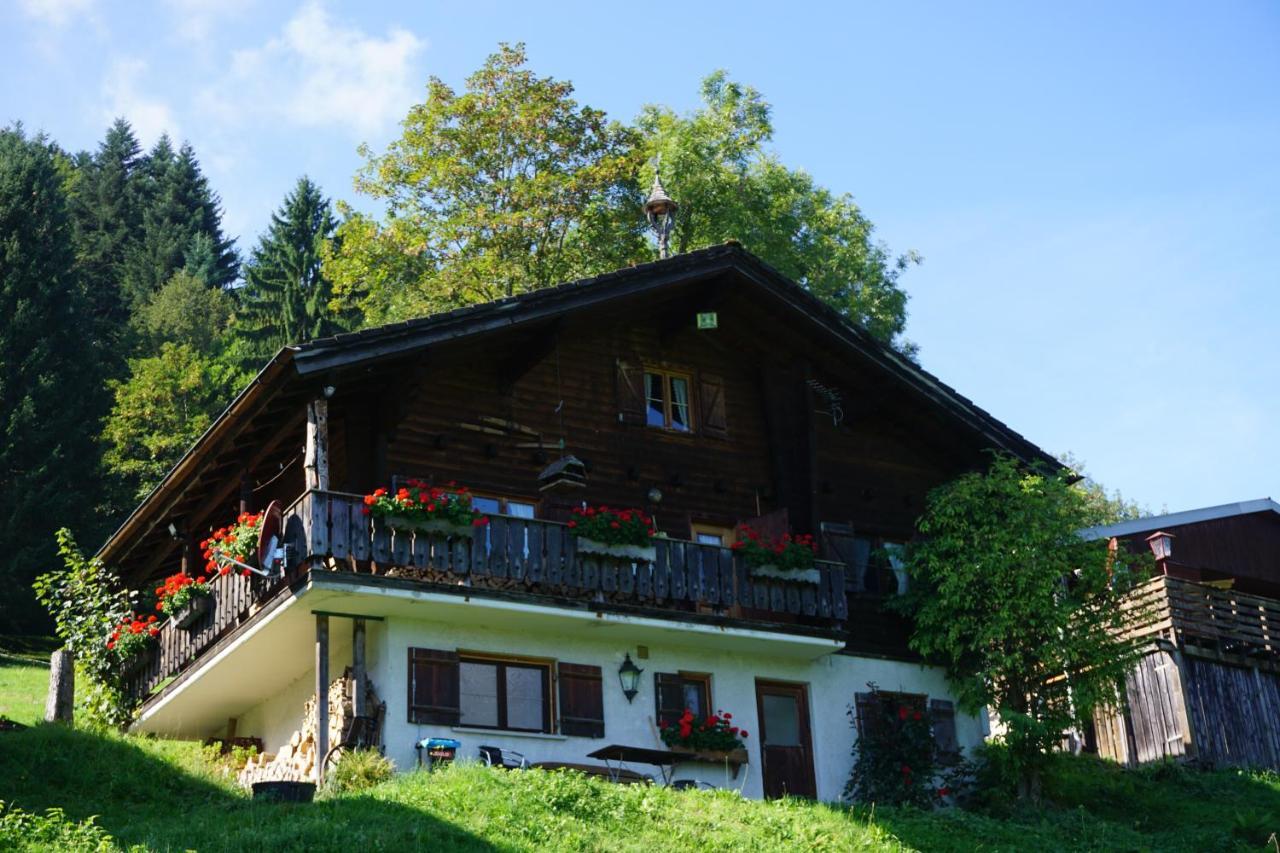 Ferienwohnungen Im Blockhaus Metzler Schwarzenberg im Bregenzerwald Exterior foto