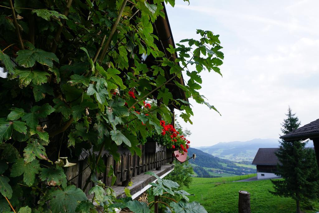 Ferienwohnungen Im Blockhaus Metzler Schwarzenberg im Bregenzerwald Exterior foto
