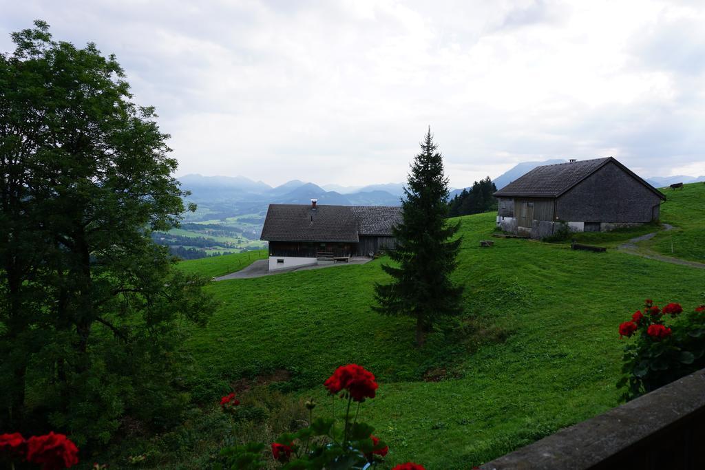 Ferienwohnungen Im Blockhaus Metzler Schwarzenberg im Bregenzerwald Exterior foto